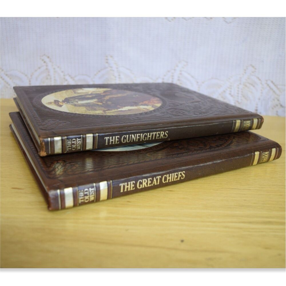 Time Life Books The Old West Series The Gunfighters & The Great Chiefs Set of 2